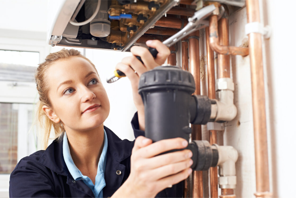 Woman providing emergency boiler repair cover locally